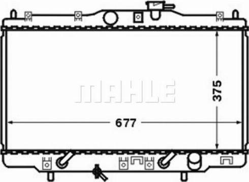 MAHLE CR 1456 000S - Radiateur, refroidissement du moteur cwaw.fr