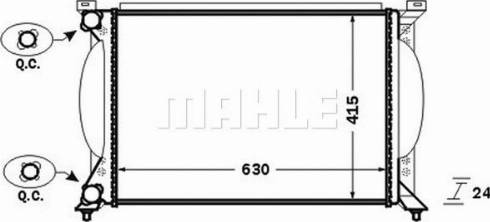 MAHLE CR 1417 000P - Radiateur, refroidissement du moteur cwaw.fr