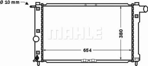 MAHLE CR 1439 000S - Radiateur, refroidissement du moteur cwaw.fr