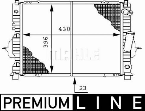 MAHLE CR 150 000P - Radiateur, refroidissement du moteur cwaw.fr