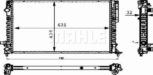 MAHLE CR 310 000P - Radiateur, refroidissement du moteur cwaw.fr