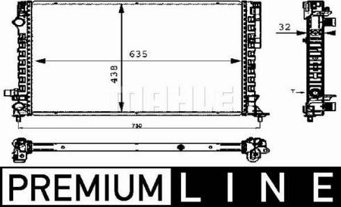 MAHLE CR 310 000P - Radiateur, refroidissement du moteur cwaw.fr