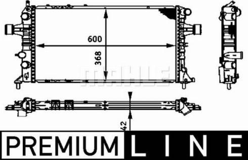 MAHLE CR 321 000P - Radiateur, refroidissement du moteur cwaw.fr