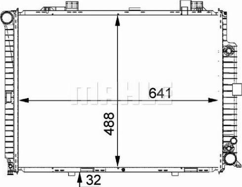 MAHLE CR 245 000P - Radiateur, refroidissement du moteur cwaw.fr