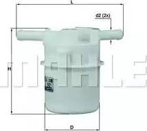 MAHLE KL 205 - Filtre à carburant cwaw.fr