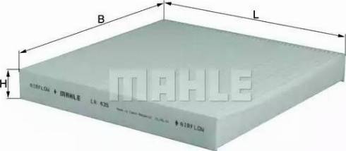 MAHLE LA 435 - Filtre, air de l'habitacle cwaw.fr