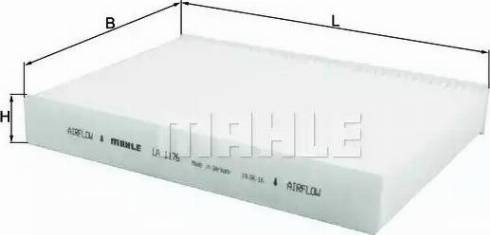 MAHLE LA 1176 - Filtre, air de l'habitacle cwaw.fr