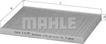 MAHLE LA 126 - Filtre, air de l'habitacle cwaw.fr