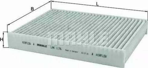 MAHLE LAK 1176 - Filtre, air de l'habitacle cwaw.fr