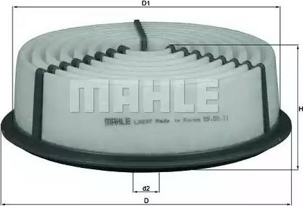 MAHLE LX 837 - Filtre à air cwaw.fr