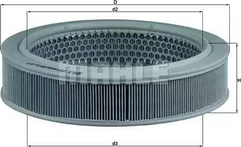 MAHLE LX 354 - Filtre à air cwaw.fr