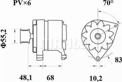 MAHLE MG 411 - Alternateur cwaw.fr