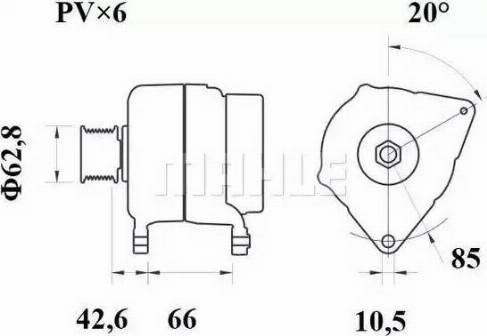 MAHLE MG 422 - Alternateur cwaw.fr