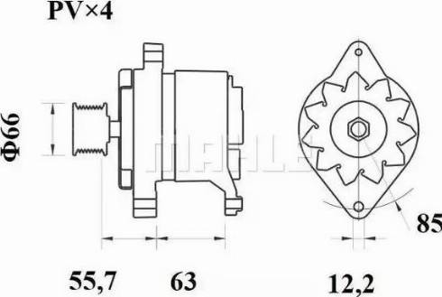 MAHLE MG 595 - Alternateur cwaw.fr