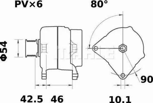 MAHLE MG 551 - Alternateur cwaw.fr