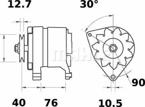 MAHLE MG 582 - Alternateur cwaw.fr