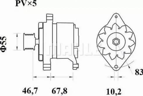 MAHLE MG 537 - Alternateur cwaw.fr