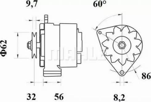 MAHLE MG 522 - Alternateur cwaw.fr