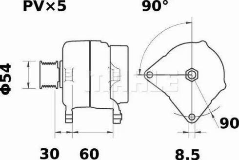 MAHLE MG 8 - Alternateur cwaw.fr