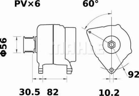 MAHLE MG 34 - Alternateur cwaw.fr