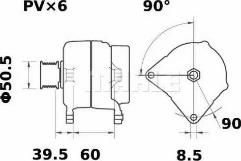 MAHLE MG 381 - Alternateur cwaw.fr