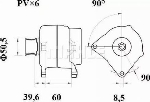 MAHLE MG 296 - Alternateur cwaw.fr