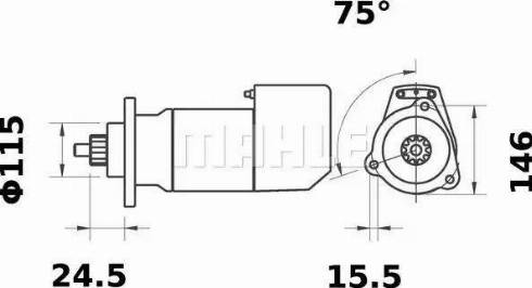 MAHLE MS 529 - Démarreur cwaw.fr