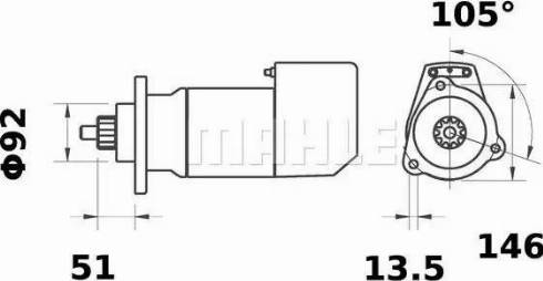 MAHLE MS 579 - Démarreur cwaw.fr