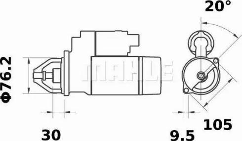 MAHLE MS 441 - Démarreur cwaw.fr