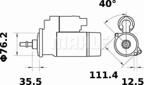 MAHLE MS 105 - Démarreur cwaw.fr