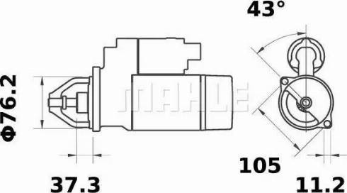 MAHLE MS 189 - Démarreur cwaw.fr