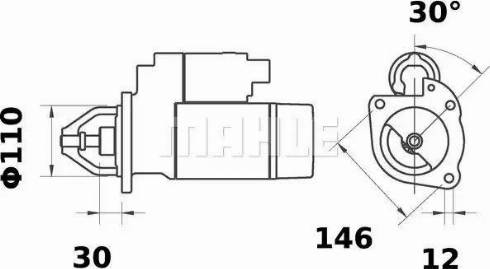 MAHLE MS 187 - Démarreur cwaw.fr