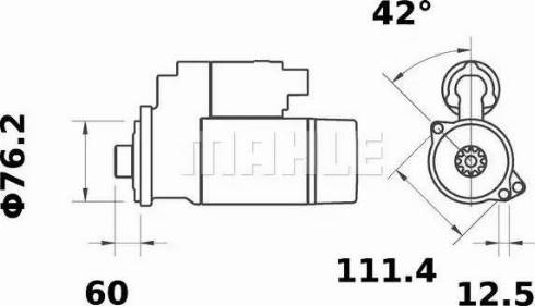 MAHLE MS 124 - Démarreur cwaw.fr