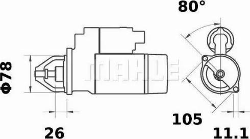 MAHLE MS 128 - Démarreur cwaw.fr