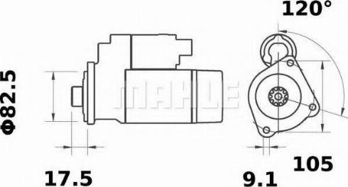 MAHLE MS 259 - Démarreur cwaw.fr