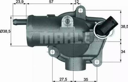 MAHLE TH 11 87 - Thermostat d'eau cwaw.fr