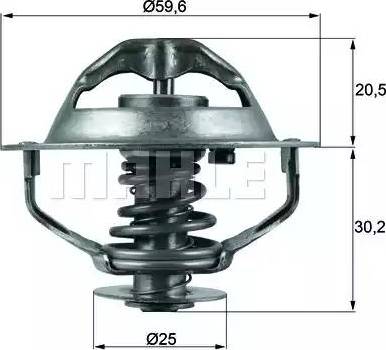 MAHLE TX 107 90D - Thermostat d'eau cwaw.fr