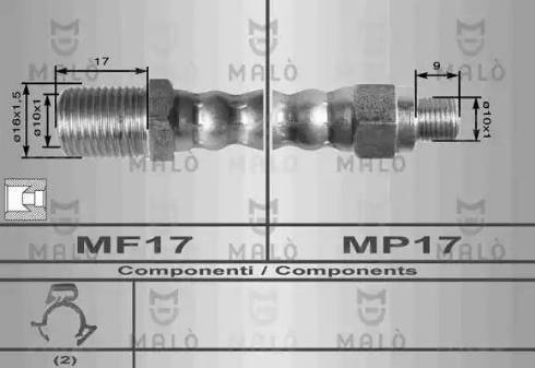 AKRON-MALÒ 8450 - Flexible de frein cwaw.fr