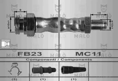 AKRON-MALÒ 8430 - Flexible de frein cwaw.fr