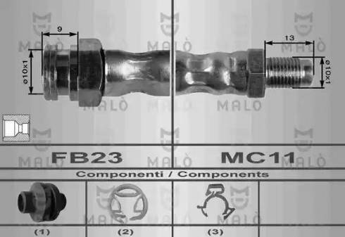 AKRON-MALÒ 8553 - Flexible de frein cwaw.fr