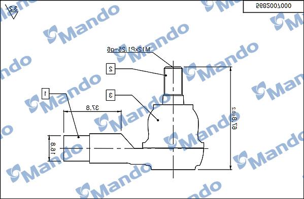 Mando DSA020509 - Rotule de barre de connexion cwaw.fr