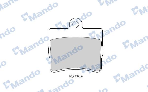 Mando MBF015990 - Kit de plaquettes de frein, frein à disque cwaw.fr