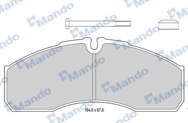 Mando MBF015993 - Kit de plaquettes de frein, frein à disque cwaw.fr