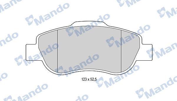 Mando MBF015951 - Kit de plaquettes de frein, frein à disque cwaw.fr