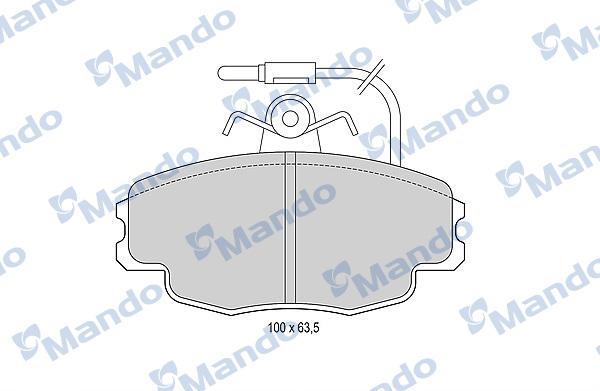 Mando MBF015936 - Kit de plaquettes de frein, frein à disque cwaw.fr