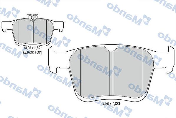 Mando MBF015920 - Kit de plaquettes de frein, frein à disque cwaw.fr