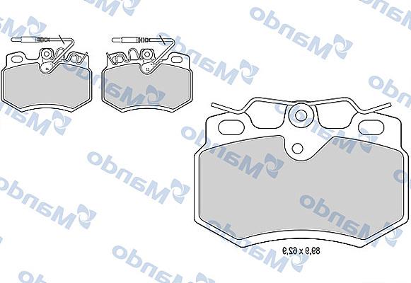 Mando MBF015454 - Kit de plaquettes de frein, frein à disque cwaw.fr