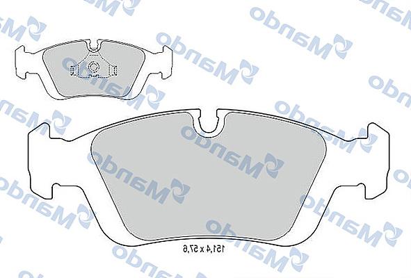 Mando MBF015400 - Kit de plaquettes de frein, frein à disque cwaw.fr