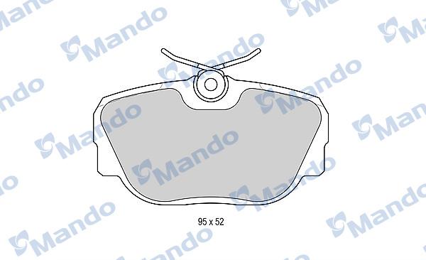 Mando MBF015403 - Kit de plaquettes de frein, frein à disque cwaw.fr