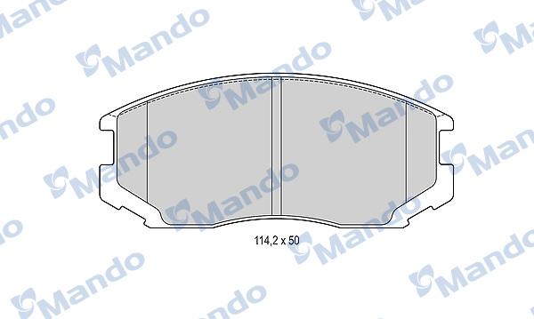 Mando MBF015489 - Kit de plaquettes de frein, frein à disque cwaw.fr